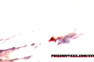 poizon ivy slurps don whoe's big black cock super wet backyard blowjob