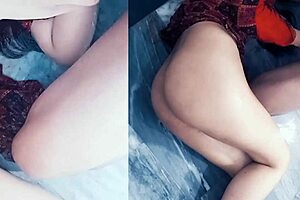 stepbro shoves dick in sis mouth then fucks till he busts! 😏🍆