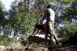 No Safe Spot For Bent Over Public Pussy Doggystyle Fuck