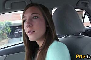 Teen babe bent over for hardcore pov doggystyle pounding 😈🍑