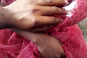 indian teen bent over outdoor creampie by fake husband roleplay