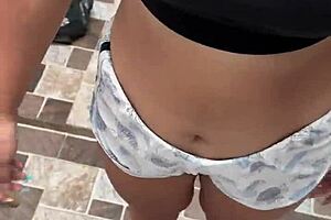 Neighbor, Wash My Clothes? I'll Pay with Wild Outdoor Fuck!