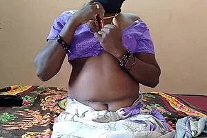 asian milf shoves vibrator deep in pussy on bed!