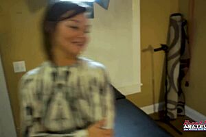 busty brunette kylie slurps balls rimjobs deepthroat before cowgirl banging
