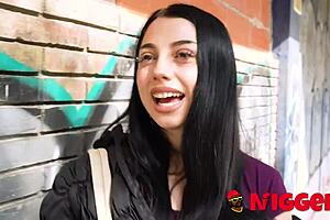 homeless dude dares fuck roma amor's juicy interracial curves?