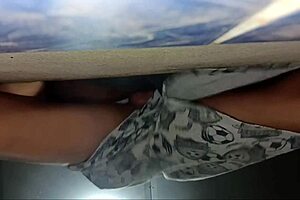 Posing Turns Into Part-Time Job Interview At Family Restaurant