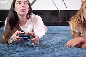 i skip games lick her wet chubby pussy!
