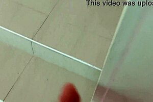 I catch busty stepdaughter with dildo deep in ass and jerk huge load while she anal orgasms