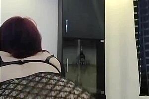 i tease my stepbro shakin ass in lingerie solo...