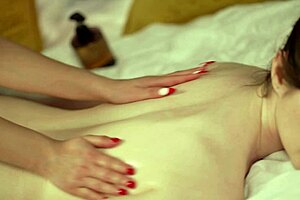 Whoa! Massage Sparks Wild Lesbian Pussy Lick!