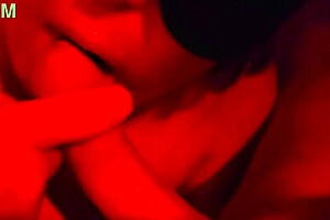 Intimate close-up blowjob turns into a quickie with my blindfolded wife