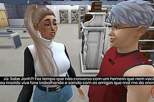 Old man hunts married woman in visual novel RPG episode 1