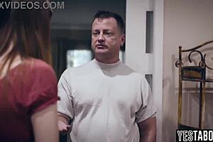 how's pregnant redhead teen handling stepdad's monster cock?