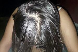 i always make my stepdad so happy with my deep sloppy blowjobs he cums hard down my throat