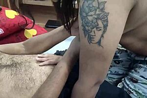 Seductive housewife's romance with neighbor