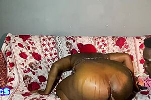 New Ebony Amateur Slut Rides Monster Black Cock Doggystyle Pro Style