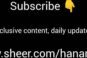 Virgin petite teen Hana Mour dildo toys tight pussy masturbate wet