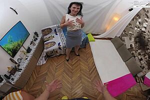 hairy sissy milf sucks n fucks hard 😈🍆💦