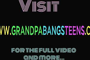 Stunning Busty Teen 18+ Devours Old Man's Cock With Passion