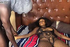 stepdaughter's shaved pussy body makes me cumshot her face closeup