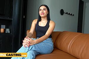 18yo colombian small tits big ass rides cock pov sloppy