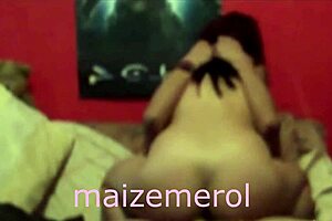 fat latina rides monster cock doggy on friend's couch gaping big ass rough