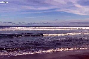 Brazil's hottest nudist beach shows teen asses outdoors?