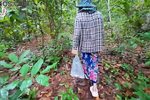 hey thai teen, wanna get your pussy creampied outdoors picking mushrooms?