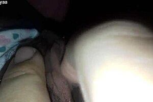 Chubby latina horny in heart panties spreads big clit pussy.