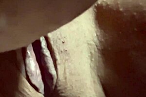 Watch this shaved milf wife's wet pink pussy 91 days post-virginity loss up close