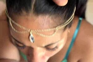 watch this cute latina girlfriend deepthroat monster bbc like a pro with her man nysdel