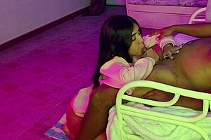 stepsis and bro fuck hard then he creampies her 😍💦