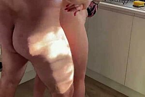 perverted stepson finally fucks stepmom hard creampie in her pussy