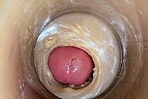 Super creampie floods shaved pussy in oiled asmr close-up 4k!