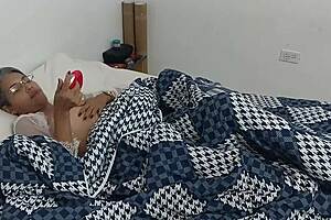 stepsis masturbates in bed so i slide in and fuck her hard raw