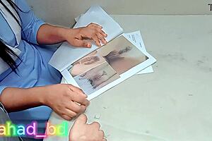 Desi college girl gets naughty sex ed lesson part 1