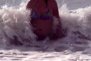 beach arousal hits hard as i masturbate with stepson cumming deep in my pussy