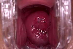 shaved horny slut pussy squirts hard in amateur frenzy