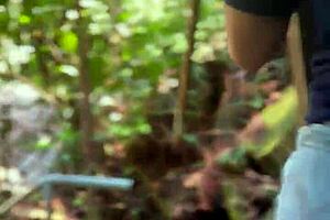 Redhead Peruvian Swallows Stranger Cum in Jungle