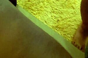Horny Mara Exotic spreads dripping fat pussy lips for close-up licking and masturbation