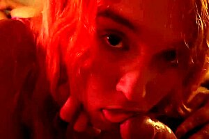 brazilian couple delivers intense deepthroat blowjob with cumshot