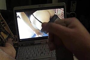 whoa check this horny teen's monster cock exploding in slow motion cumshot