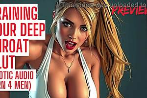 Ready to train your wet moaning deepthroat slut with dirty talk commands?