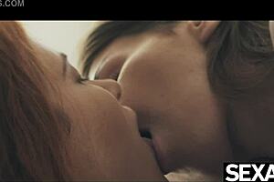 Hey babe this flexible lesbian devours her redhead gf's juicy pussy yum