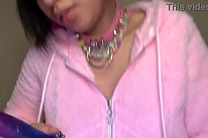 Stepdaughter practices ahegao deepthroat on older men's cocks
