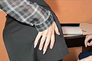 skinny russian step mom cheats fucking daddy at office