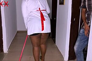 horny teacher bends school cleaner over for intense creampie fuck in 4k