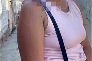 horny latina milf takes anal creampie for cash on street