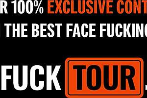 petite 18yo latina redhead gags on huge white cock till dripping sloppy!