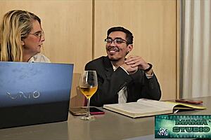 wanna see mama studio fuck under the office desk?